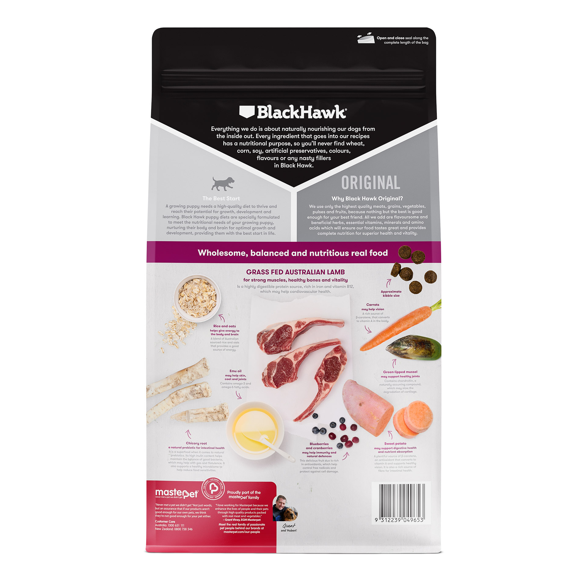 Black hawk puppy lamb and rice best sale