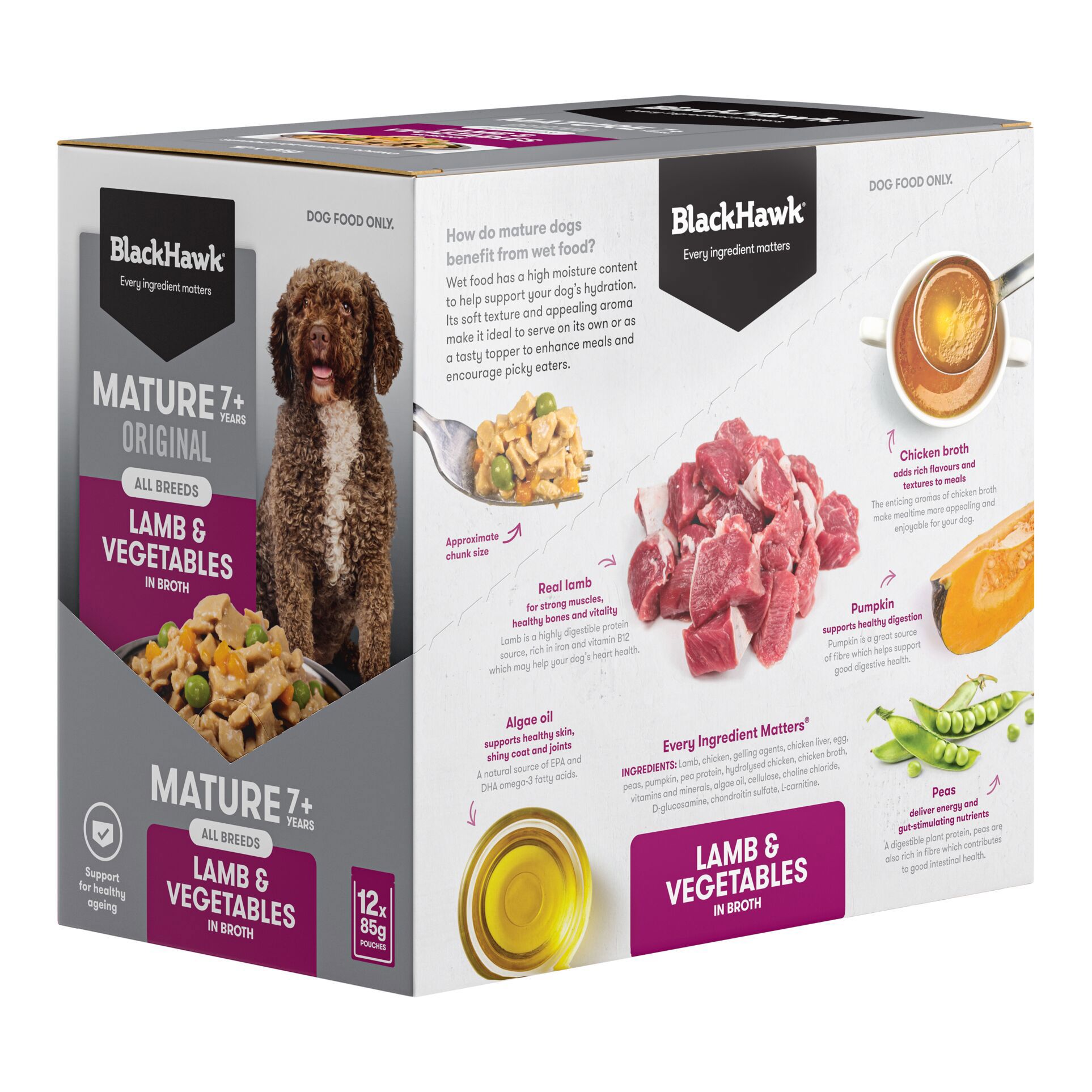 what dog food ingredients contain l-carnitine Loyall Life Large Breed Beef & Barley Recipe Wet Mature Dog Food |