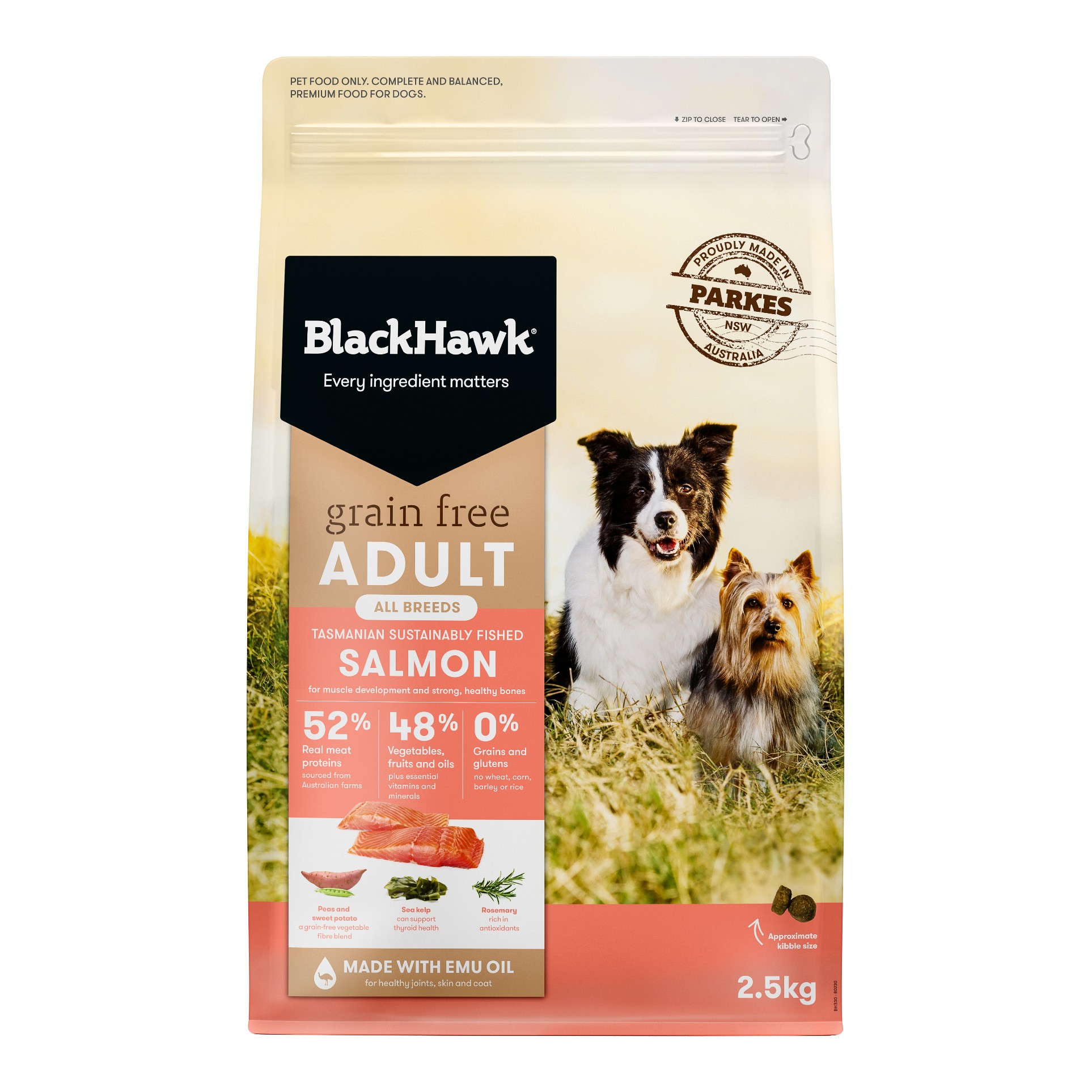 Grain Free Dog Food Tasmanian Salmon Black Hawk Black Hawk