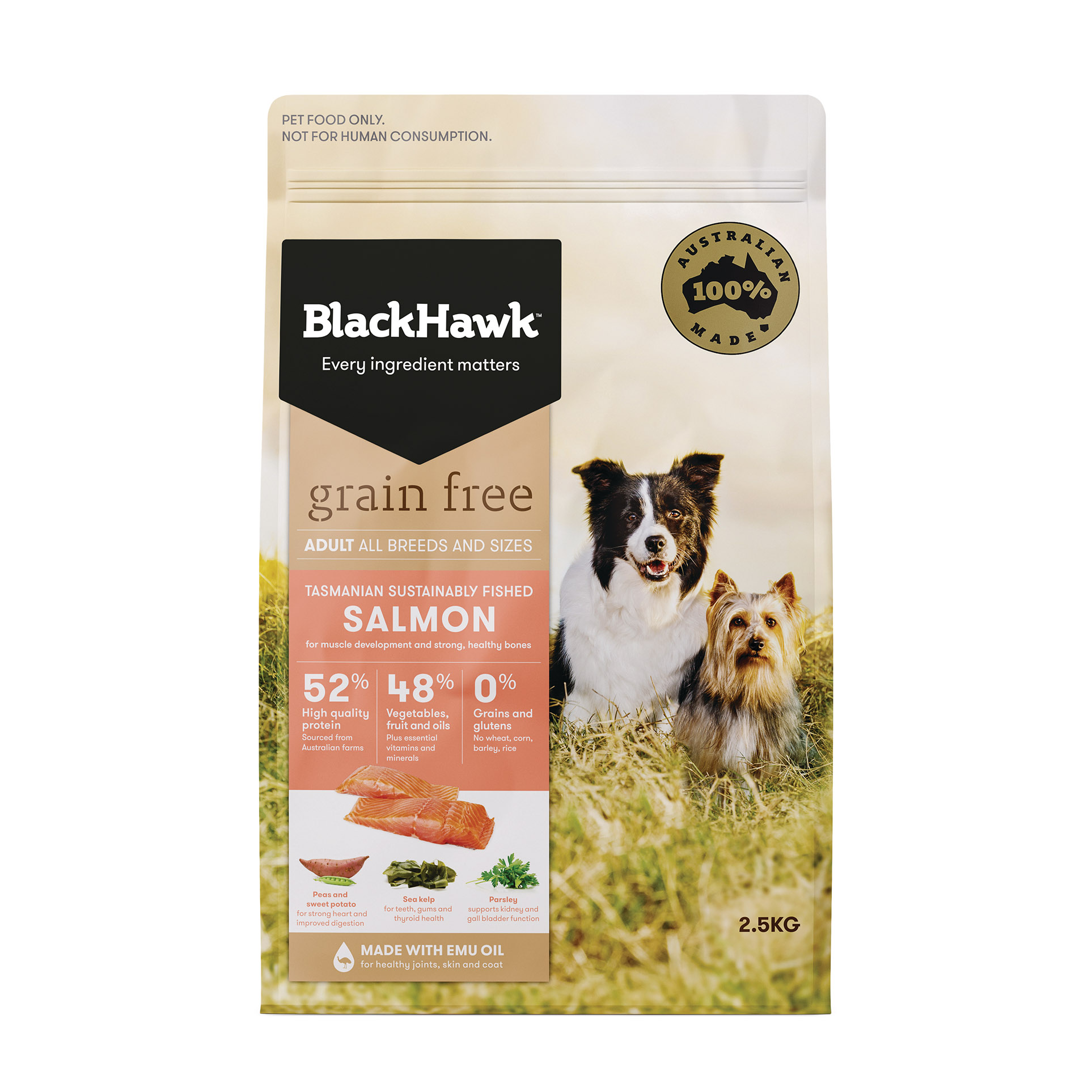 Grain Free Dog Food Tasmanian Salmon Black Hawk Black Hawk