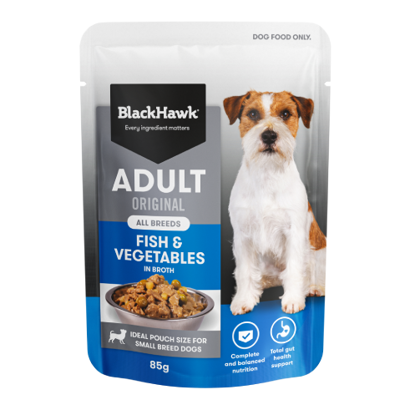 BHC536 ARTV1 Black Hawk Original Adult Fish & Vegetable 85G Front 491X491