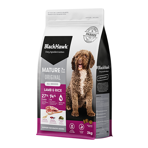 BH581 Original Dog Mature Lamb Rice 3Kg Front 491X491