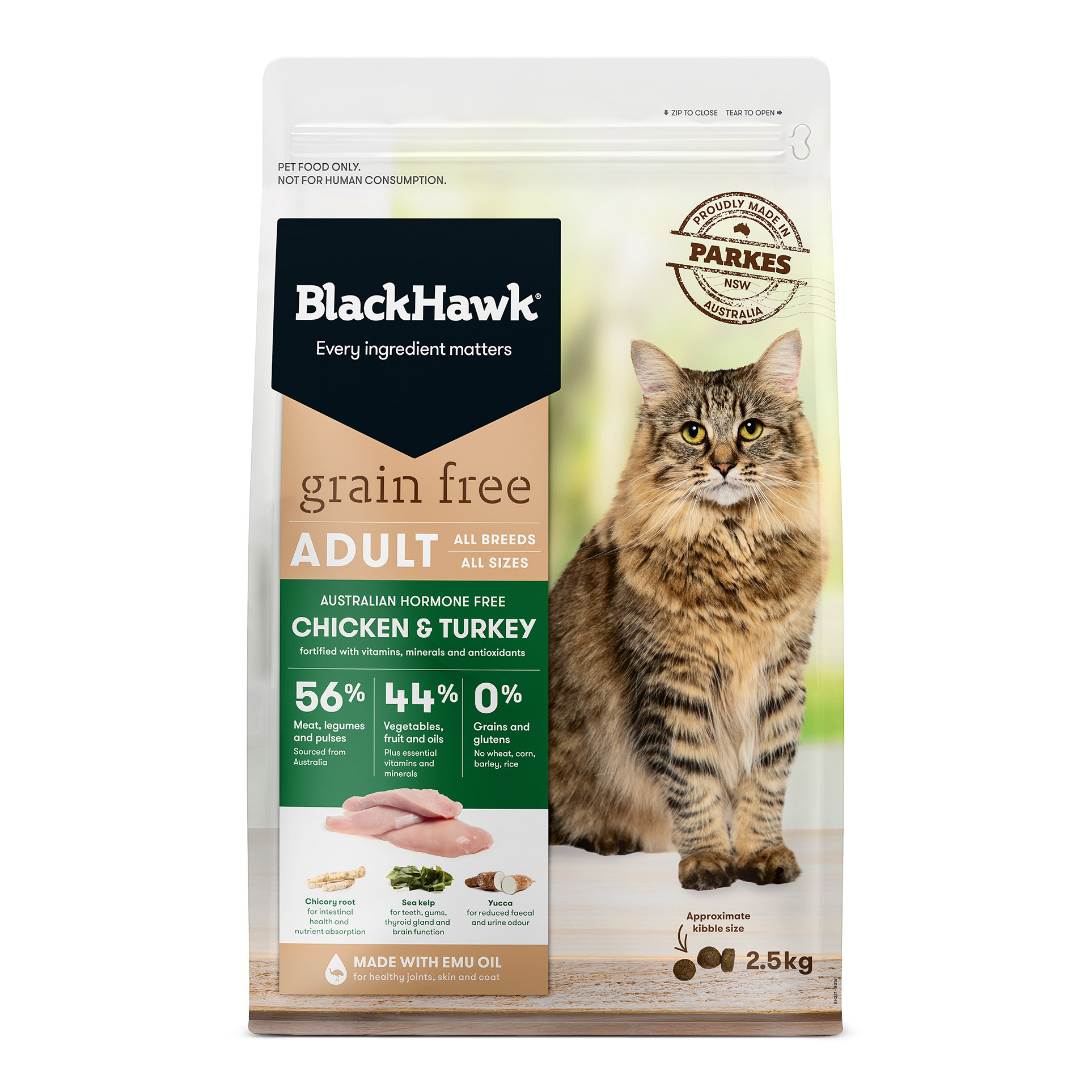 Grain Free Cat Food Chicken and Turkey Black Hawk Black Hawk